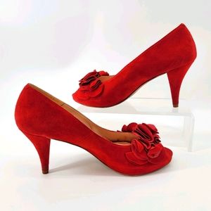 GINO VAELLO SCARLET HEELS